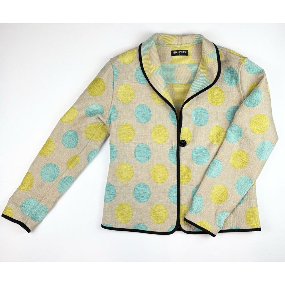 Khangura Women's Jacket Blazer Artsy Wearable Art Career Office Sophisticated Sz